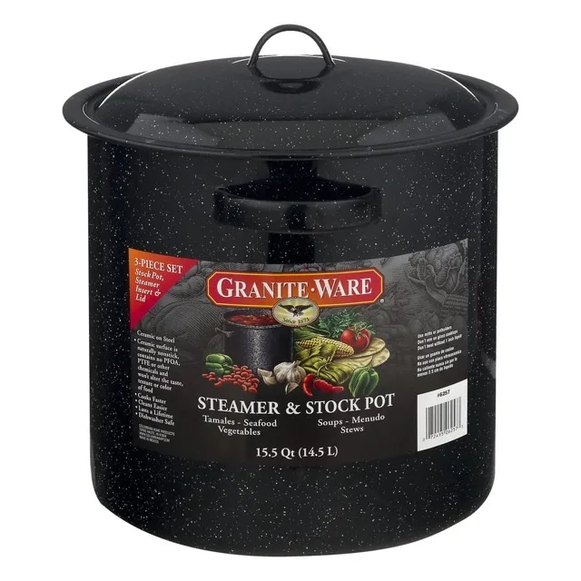 Granite Ware Tamale Pot