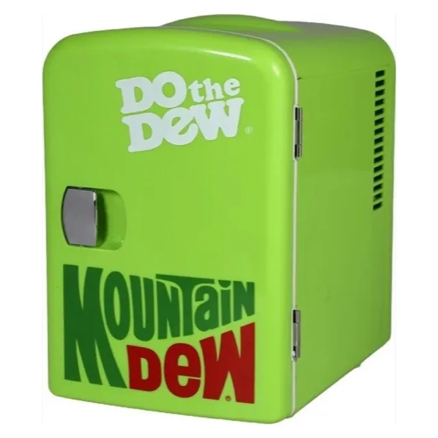 Mountain Dew, 6-Can Mini Personal Fridge Cooler, MIS134MD, Green