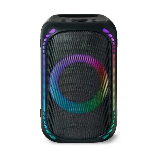 Onn Medium Portable Party Speaker Gen. 2, IPX7 Waterproof, 3 Speakers, Black